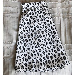Loft Animal Print Mini Skirt